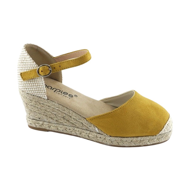 Amarpies. Valenciana Mujer Confort Cuña Yute.
