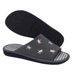 Zapatillas estar por Casa de Hombre Verano Tortugas Antracita. Garzón