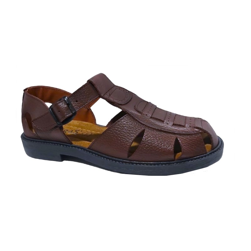 Sandalia Hombre Clasica En Piel