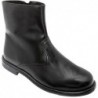 Bota Piel Negro Con Forro Calentito Borreguillo.