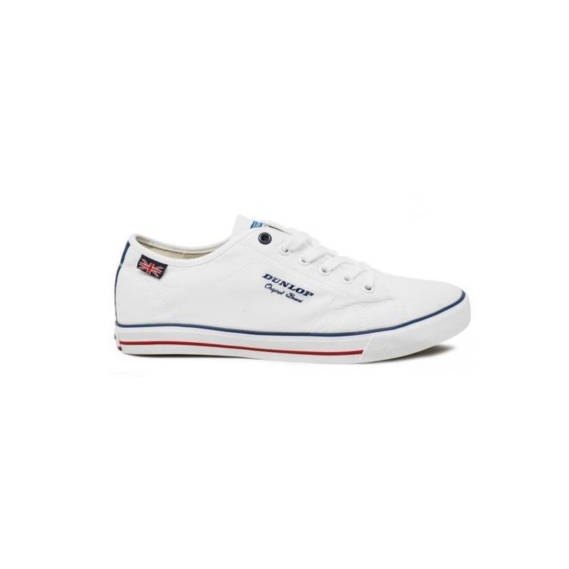 Dunlop Zapatilla Lona Blanca Moda Hombre