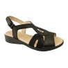 Duendy Sandalia Confort Mujer Piel Negro