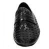 Zapato Almansa Trenzado Piel Ancho Negro. JR Jimenez