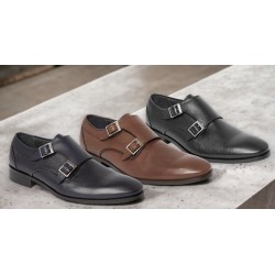 Fenatti Almansa Zapato Piel Vestir Con Hebillas Para Hombre