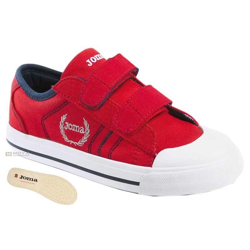 Joma Revel Zapatilla Lona Niño Con Velcros.