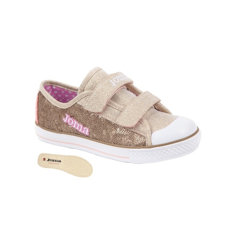 Joma. Zapatilla de Lona Niña Con Velcros