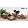 Marila Sandalia Mujer En Piel y Tacon