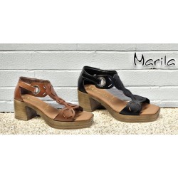 Marila Sandalia Mujer Cómoda En Piel