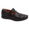 Sandalia Confort Hombre Piel Negro
