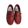 S@kut Nautico Niño Piel Rojo Con Velcro