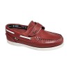 S@kut Nautico Niño Piel Rojo Con Velcro