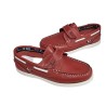 S@kut Nautico Niño Piel Rojo Con Velcro
