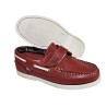S@kut Nautico Niño Piel Rojo Con Velcro