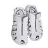 Sandalia Confort Con Cremallera Piel Blanco