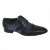 Fenatti Zapato Ceremonia Combinado Piel Charol Negro y Azul