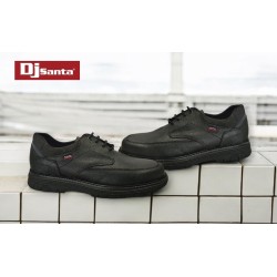 DJ SANTA Zapato Sport Piel Negro Hombre