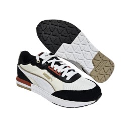 Puma R22 Zapatilla Sport Hombre Blanca Negra