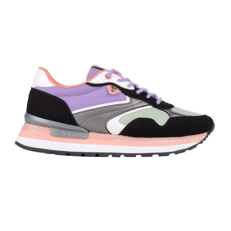Yumas Zapatilla Sneaker Mujer Con Cuña Interior