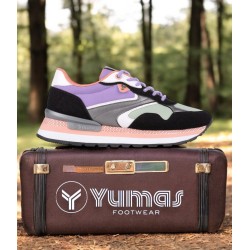 Yumas Zapatilla Sneaker Mujer Con Cuña Interior