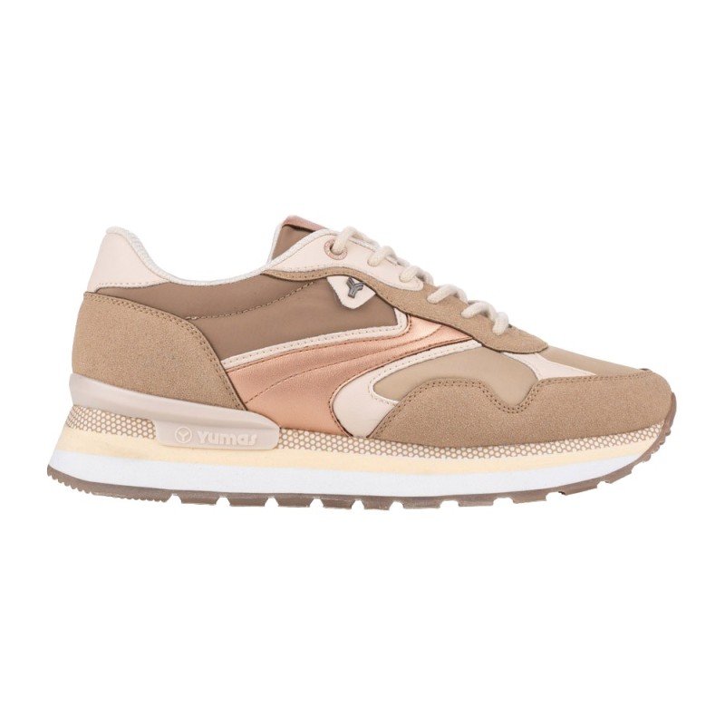 Yumas Zapatilla Sneaker Mujer Con Cuña Interior