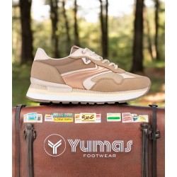 Yumas Zapatilla Sneaker Mujer Con Cuña Interior
