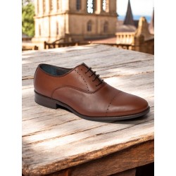 Fenatti. Elegante Zapato Vestir Hombre Piel Cuero