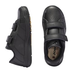 Joma Play Jr Deportivo Colegial Negro Con Velcros