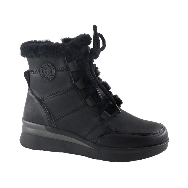 Amarpies Botin Moda Mujer En Negro