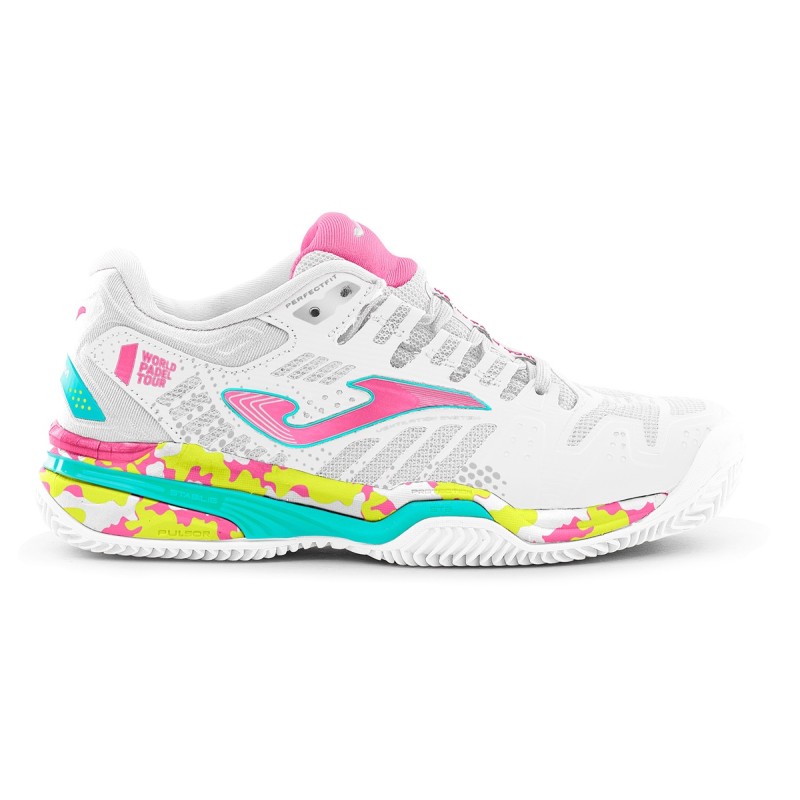 Joma Slam Zapatilla Padel Blanca Rosa