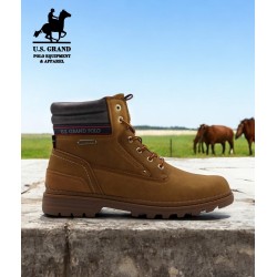 U.S. Grand Polo Bota Moda Sport Hombre Negro