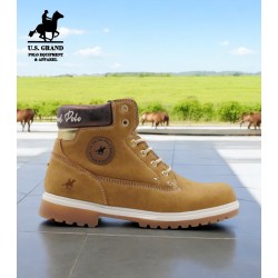 U.S. Grand Polo Bota Moda Mujer Camel
