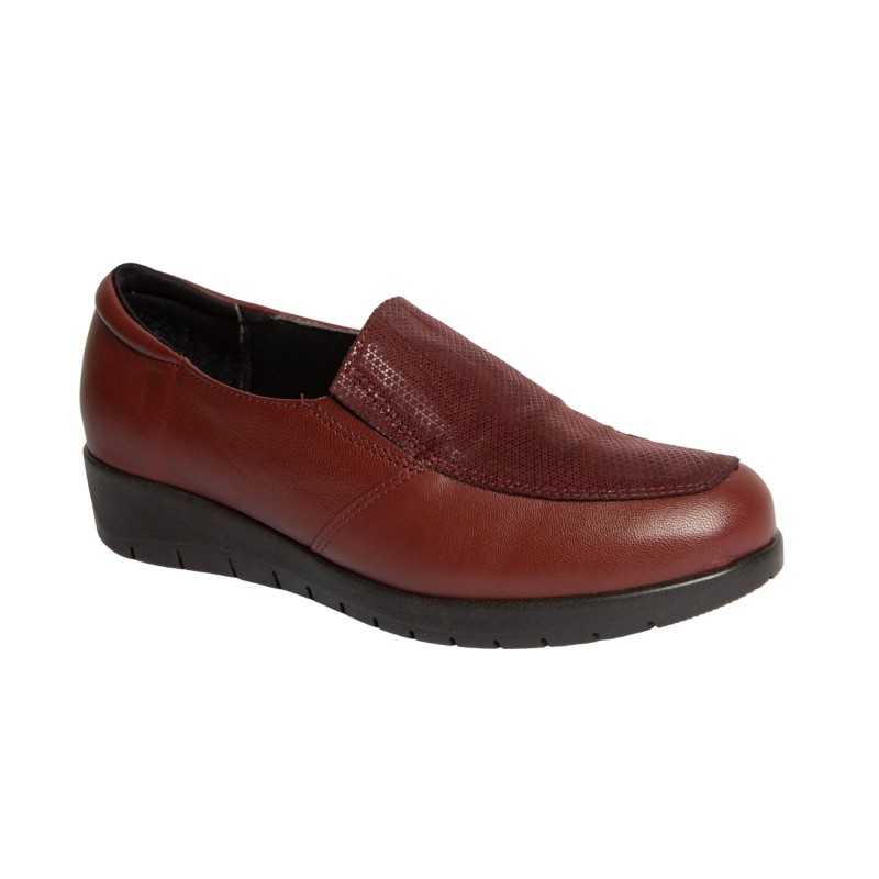 Duendy Zapato Confort Para Mujer Piel-Licra