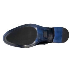 Zapato Piel Charol Negro Con Suela De Goma