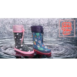 CRECENDO. Bota Agua Niña Corazones y Paraguas