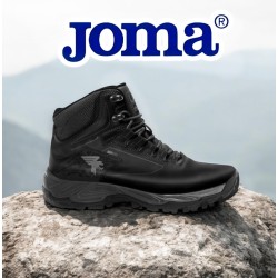Bota Montaña Impermeable Piel Negro. Joma