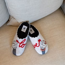 Marpen. Zapatilla Confort Casa De Mujer "Love".
