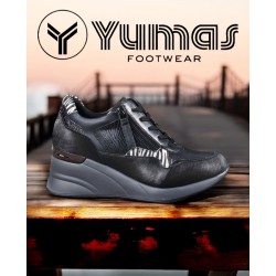 Yumas Zapatilla Sneaker Mujer Con Cuña