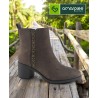 Amarpies Botin Moda Mujer Taupe