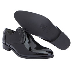 Fenatti Zapato Para Novio Piel Charol Azul