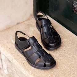 Sandalia Confortable Hombre En Piel