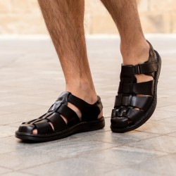 Sandalia Confortable Hombre En Piel