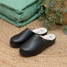 D'Chus Zueco Anatómico Confortable Mujer Piel Azul