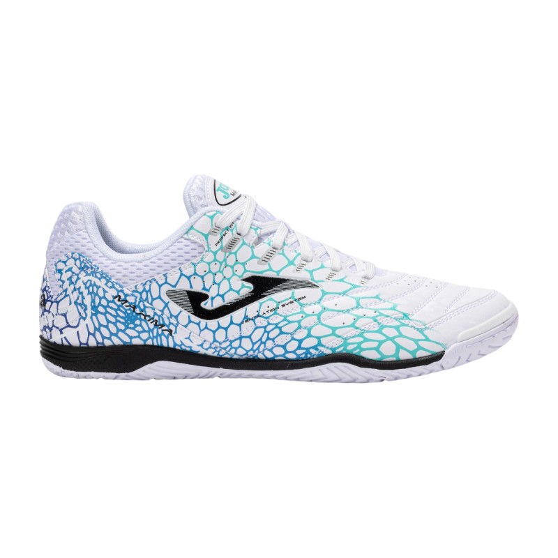 Joma Maxima Zapatilla Futbol Sala Blanca Turquesa