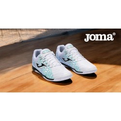 Joma Maxima Zapatilla Futbol Sala Blanca Turquesa