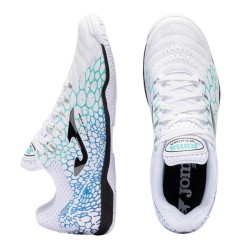 Joma Maxima Zapatilla Futbol Sala Blanca Turquesa
