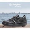Zapatillas J'hayber Olimpo Deportivo Cómodo Hombre en Piel Negro.