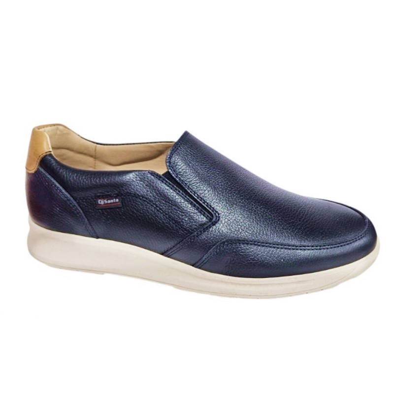 Dj Santa Zapato Hombre Cómodo Piel Marino
