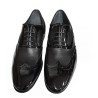 Zapato de Hombre de Vestir Novio-Ceremonia en Piel Charol Negro.