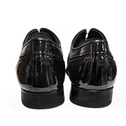 Fenatti Zapato Almansa Para Novio Piel Charol Negro